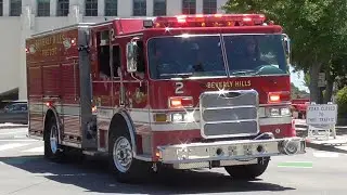 Beverly Hills Fire Dept. Engine 2 Responding 5/10/2025