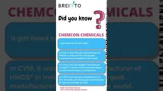 BREINTO | Chemcon Chemicals | DID YOU KNOW ? - 2