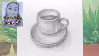 How to Draw and Shade a Cup and Plate - Easy Steps || Object Drawing || Pencil Drawing