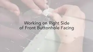 Sailor Pants:  Sewing Buttonhole Facing