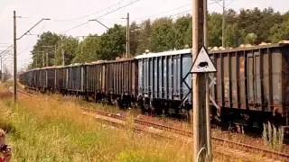 ET22-1132 z węglarkami z drewnem+RP1