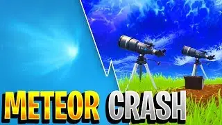 METEOR CRASH IN FORTNITE! - Meteor Destroys Tilted Towers (SECRET EASTER EGG)