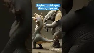 Now Elephant and Dragon Dancing together 😂