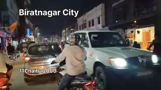 Biratnagr Night Adventure Bike Ride Biratnagar City | AMSS blog | Biratnagar Busy Road