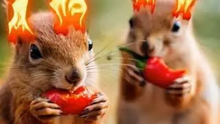  Animals eating super spicy strong. animales comiendo s&uacute;per picante fuerte #viral #funny 