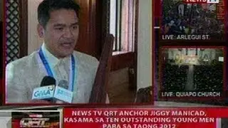 QRT: Jiggy Manicad, kasama sa 10 Outstanding Young Men para sa taong 2012