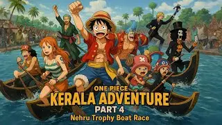 Nehru Trophy boat race 🏆 ONE PIECE KERALA ADVENTURE PART 4  #onepiece #anime #luffy #boatrace