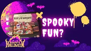 Making a Chocolate Cookie Graveyard - Halloween Gingerbread Kit Review