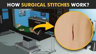 How Stitches Work In Body? (3D Animation) Heating Process Of Surgical Wounds @umar patni#virelvideo