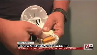 Daylight Saving Time is the time to change your smoke alarm batteries