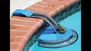 Cuzzy&trade; ,  FrogLog Animal Saving Escape Ramp for Pool
