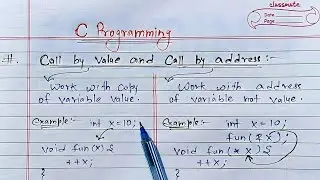 Call By Value & Call By Address In C Programming | Learn Coding
