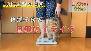 【50代の暮らし】体調が悪い時に、余計なことする旦那に腹が立ちます💢食事記録/健康/高血圧/脳梗塞/モーニングルーティン