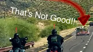 Close call on Highway 87! Punkin Center, Arizona