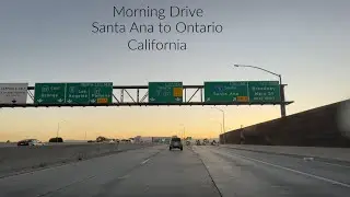 Sunrise Drive from Santa Ana to Ontario ,California | 57 North Freeway