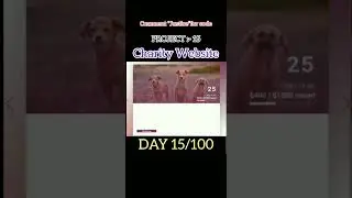 Day 15 charity Website || 100 Day 100 Projects Challenge