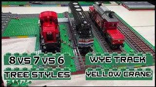 Brick Chat 🧱 8 Wide vs 7 Wide vs 6 Wide LEGO Trains - Wye Track - Neat Tree - Yellow LEGO Crane Ep11