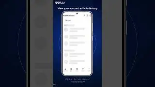 How to view account activity history?