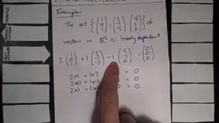Linear Algebra Lecture 2.3: Linear Independence Examples