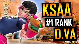 #1 DVA! BEST TANK IN THE WORLD - KSAA ! INSANE D.VA OVERWATCH 2 GAMEPLAY SEASON 1