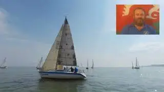 Cardiff Yacht Race 2, Frostbite 2023, 10/9/23 - Tanker crosses in front of us