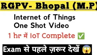 Internet of Things One Shot Video | 1 hr में IoT Complete ✅ | Internet of Things (IoT) RGPV