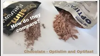 Chocolate Optislim and Optifast meal replacement comparison (Australia)