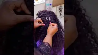 Curly Versatile weave install. #curlyhaircare #curlyweave