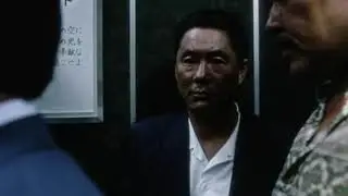 sonatine, TakshiKitano, 北野武 ,Kitano, Elevator, Fight, Scene, ソナチネ, sonatine