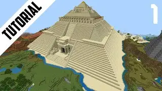 Minecraft: How to Build a Mega Pyramid (Step By Step) Part 1