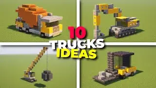 10 Construction Vehicle Build Ideas In Minecraft!