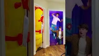 TRAPPED!!! EVIL CHICKEN😨 with Merrick and @topperguild #Shorts