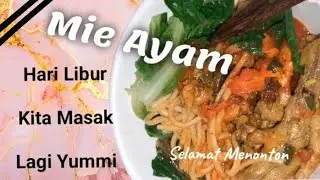 HARI LIBUR KITA MASAK LAGI MIE AYAM ‼️🍜