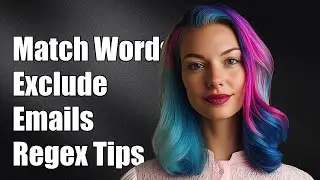 Regex Tutorial: Match Words in Text but Exclude Email Addresses