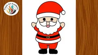 Santa Clause Drawing from Number 100 || How to Draw Santa Clause || Easy Drawing of Santa Clause 