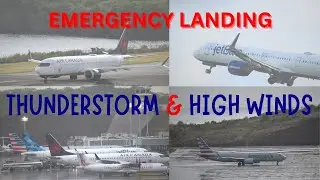 Emergency Landing at Grenada’s MBIA| Severe Thunderstorm & High Winds! ATR-72|A321n|B737 max8|B737-8