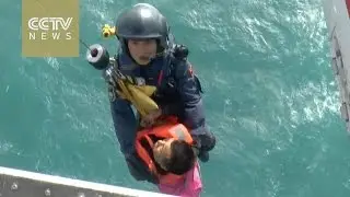 Three sailors rescued from dredging vessel in south China's Guangdong