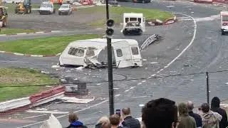 Hednesford Hills Raceway May 2nd 2022 - Caravan Destruction Derby