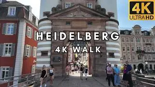 Heidelberg Germany 4K 60fps Walking Tour | Beautiful Baroque Old Town