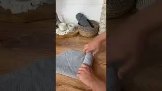 Handtuch wie im Hotel rollen. Ganz einfach!