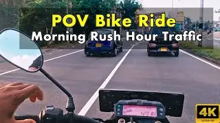POV Bike Ride: Morning Rush Hour Traffic