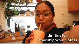 thrifting for internship/work clothes