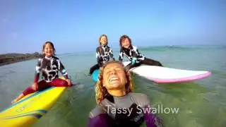 Surfing in St Ives. Cohort Hostel
