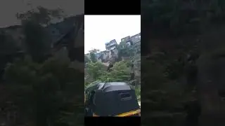 Terrifying video shows landslide in Mumbai&rsquo;s Bhandup, building crumbles on camera#shorts#trending