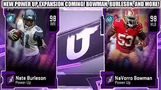 NEW POWER UP EXPANSION COMING! NAVORRO BOWMAN, NATE BURLESON AND MORE POWER UPS! | MADDEN 20
