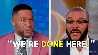 Tyler Perry WALKS OFF Good Morning America Interview After Heated Clash With Michael Strahan.