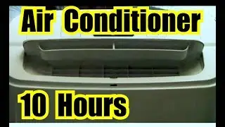 AIR CONDITIONER FAN NOISE 10 HOURS of AC WHITE NOISE w/ DARK SCREEN for SLEEPING