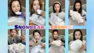 WHITE ICE | SHAVED ICE | FREEZER FROST | DRY ICE | ICE EATING ASMR | SATISFYING CRUNCHES❄️🧊🤍