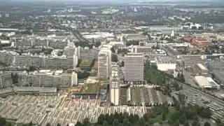 Views from the Olympic Tower in Munich, Germany