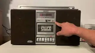 Sony cfs-85s &ldquo;silbap&rdquo; boombox ghettoblaster